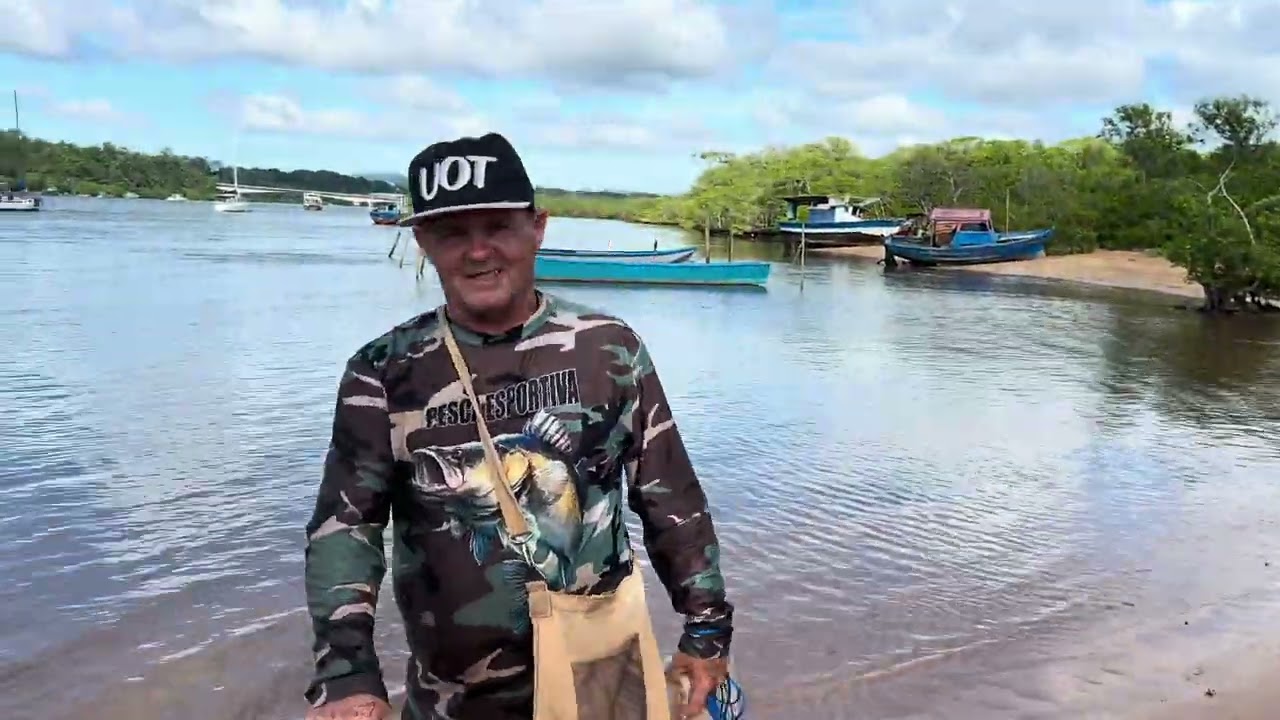 Hoje a pescaria foi no paraíso chamado praia de coqueiral Aracruz 🌴 ☀️ 