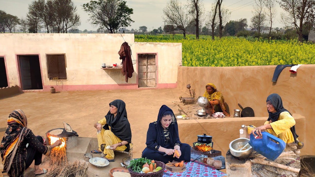 Ancient Village Life Pakistan | Village Women Morning Routine | Village Traditional Food 