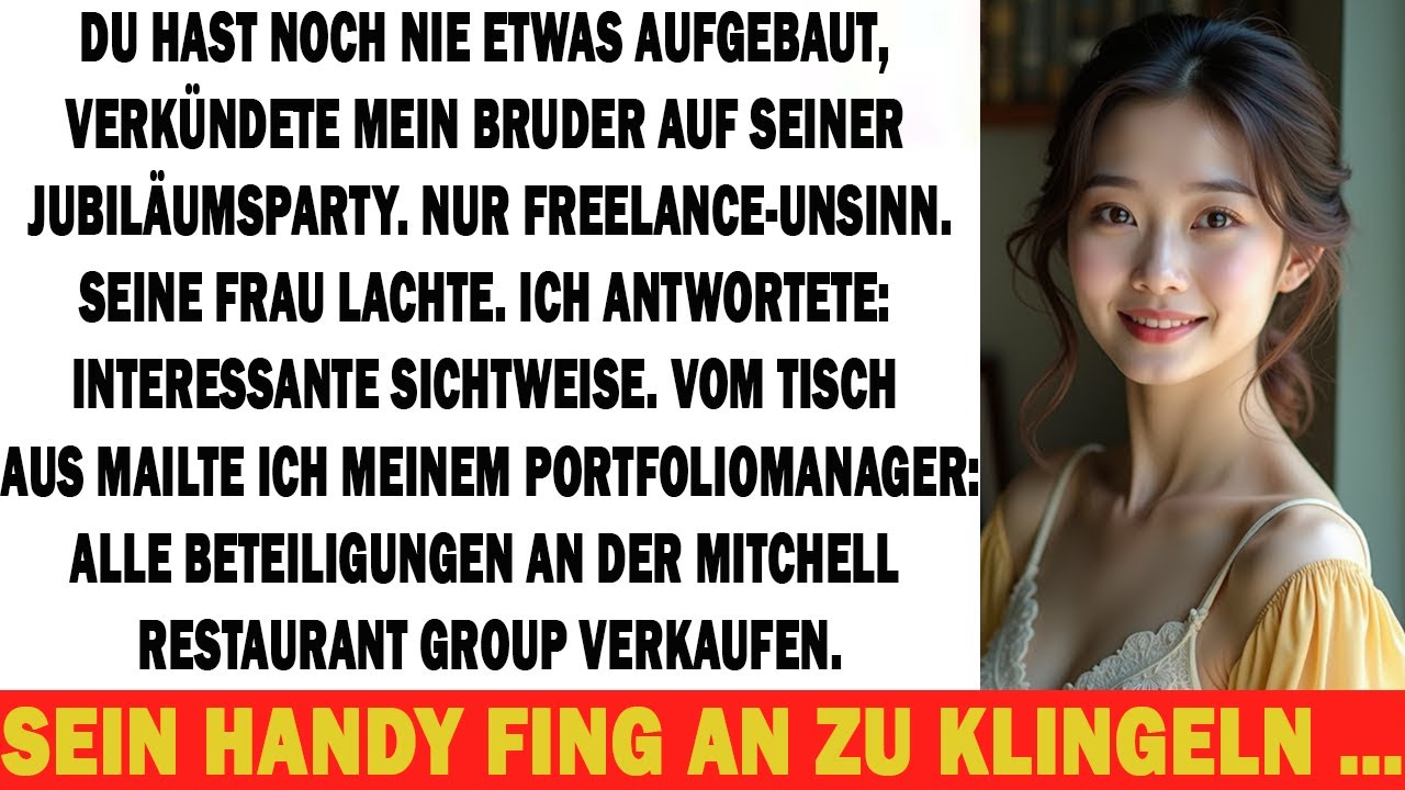 BRUDER SAGTE: DU HAST NIE ETWAS AUFGEBAUT — DANN VERLOR SEINE KETTE EINEN 6,3-MIO.-INVESTOR
