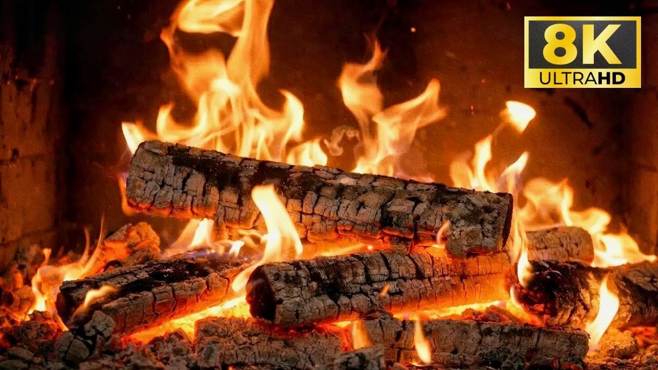 🔥 Chimenea Relajante 4K UHD | Fuego Real Crepitando SIN MÚSICA