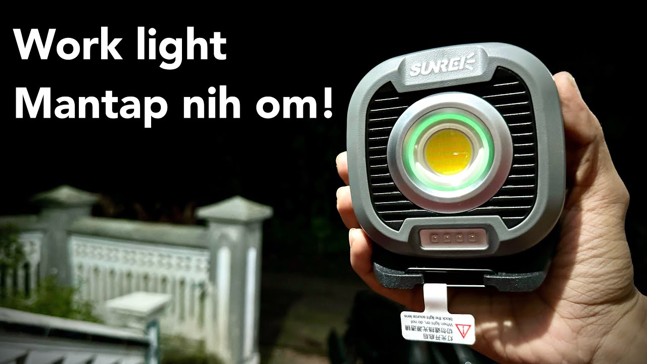 Sunrei C1500 lampu kerja portable multifungsi baterai 13500 mAh