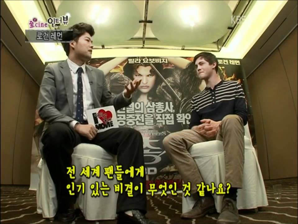 Logan Lerman sings & gets constantly flustered in Korean interview *A MUST SEE!*