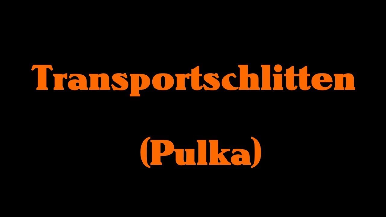Transportschlitten Pulka
