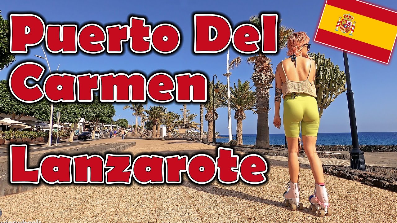 Gentle Roll Through Puerto Del Carmen, Lanzarote, Canary Islands, Spain