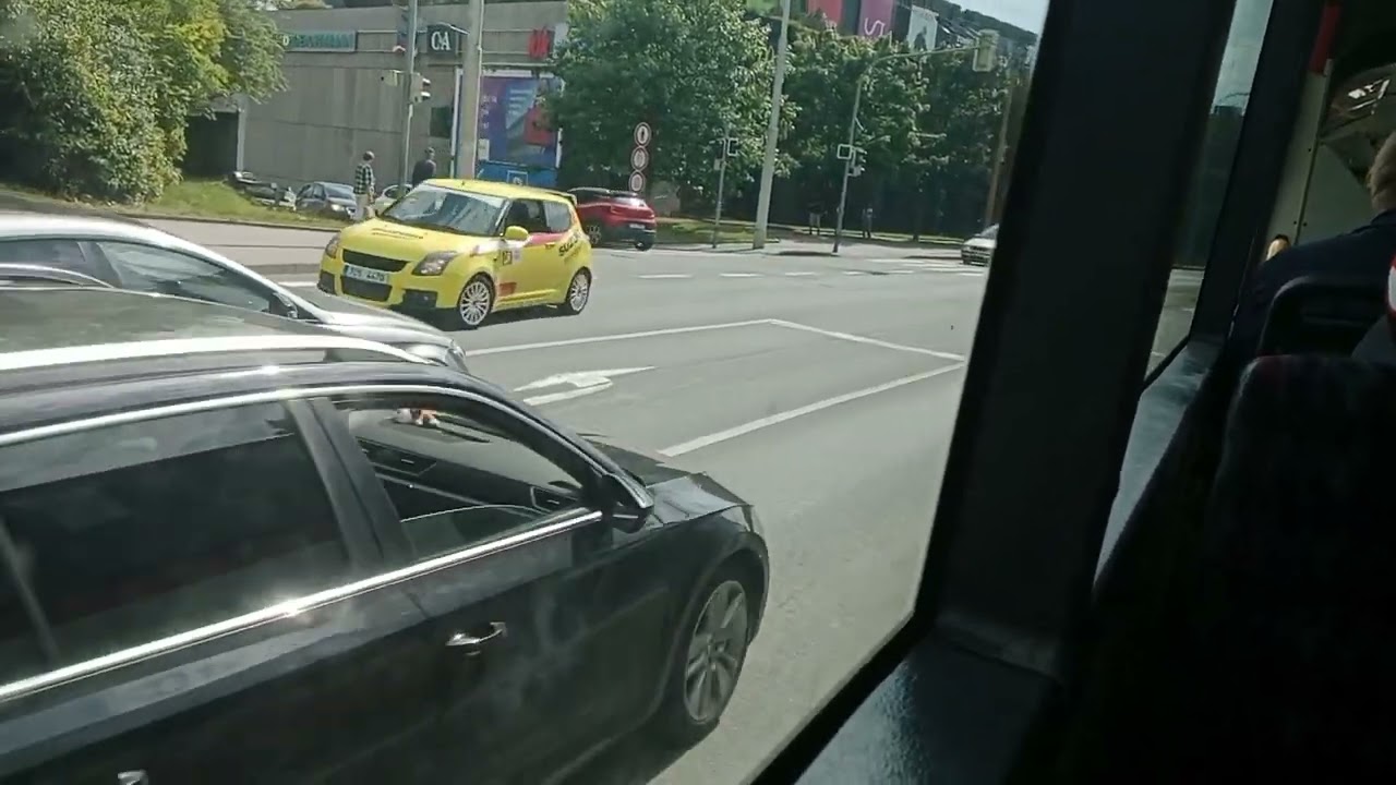 Jízda trolejbusem Škoda 14Tr a Autobusem Karosa B961E