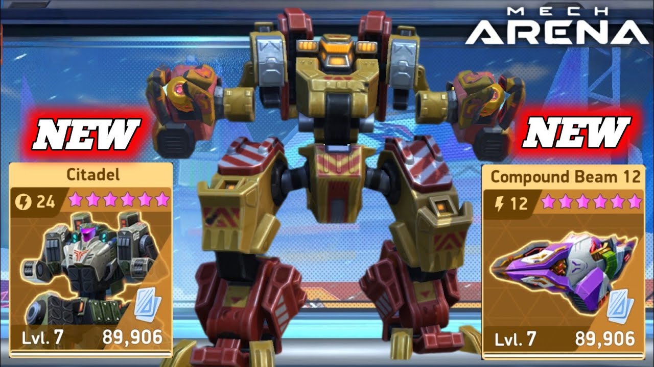 New Support Mech Citadel and New Weapon Compound Beam - Mech Arena