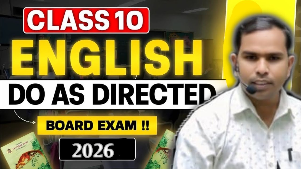 ENGLISH Class 10th 12th important grammar DO AS DIRECTED dharamsingh sir Dhamaka 😱🔥