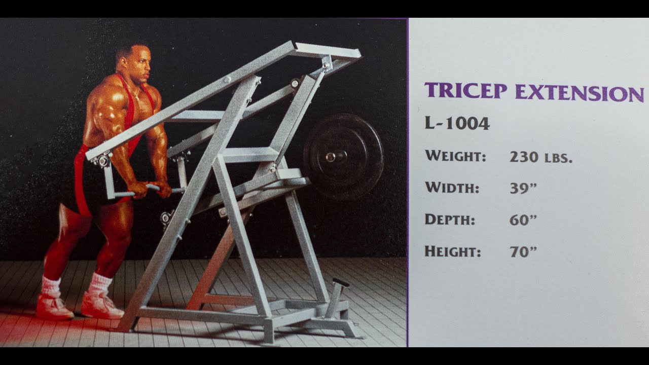 Deux machines rares pour faire les triceps