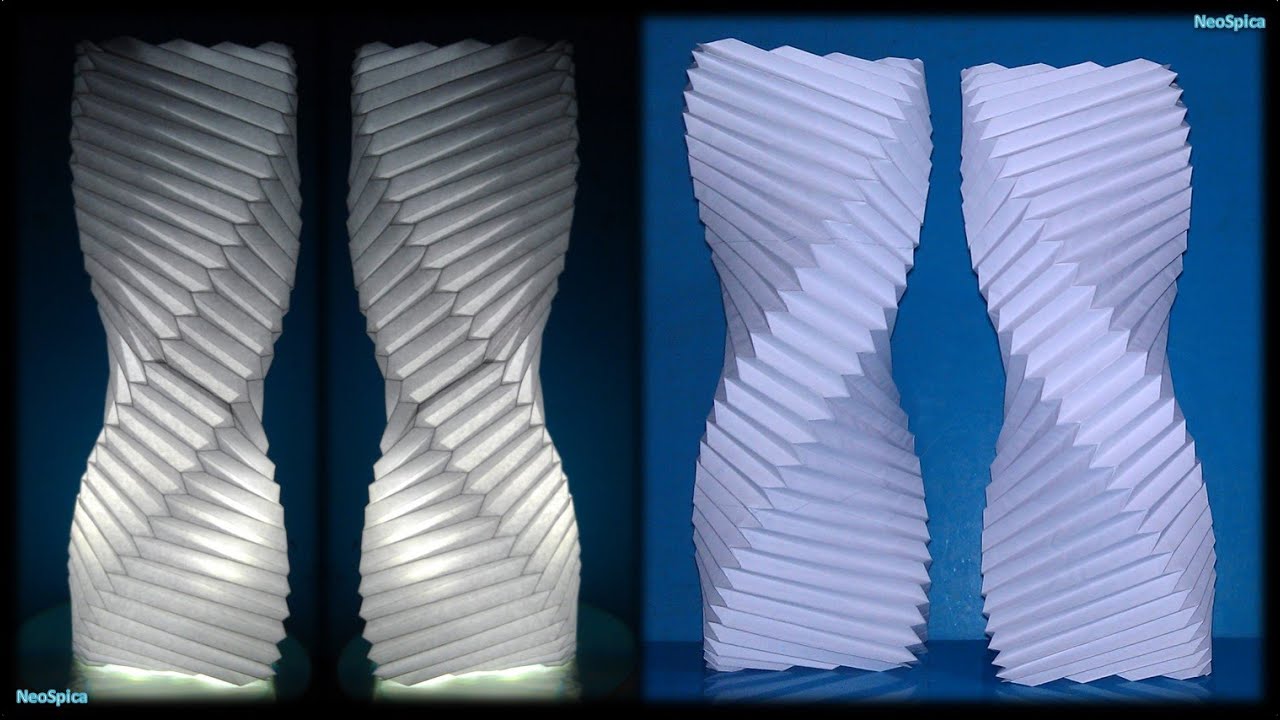 Twisted Column Paper Lamp Fold