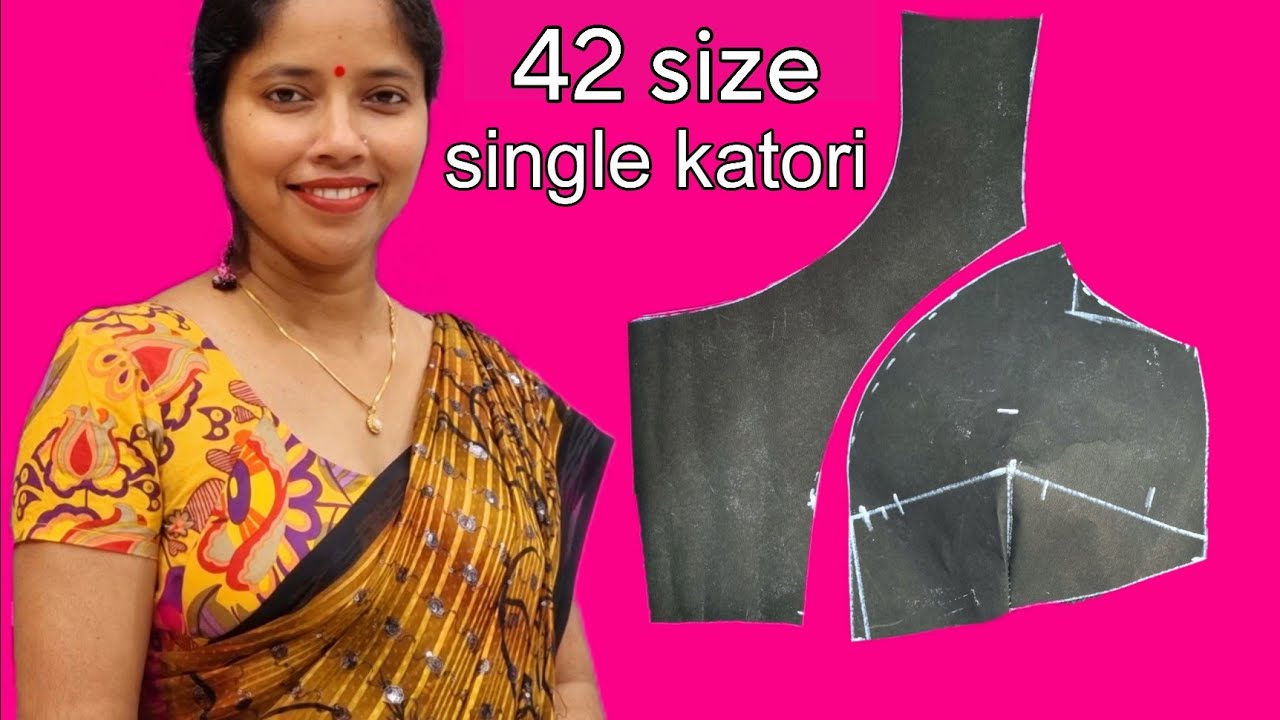 Blouse cutting/single katori blouse cutting