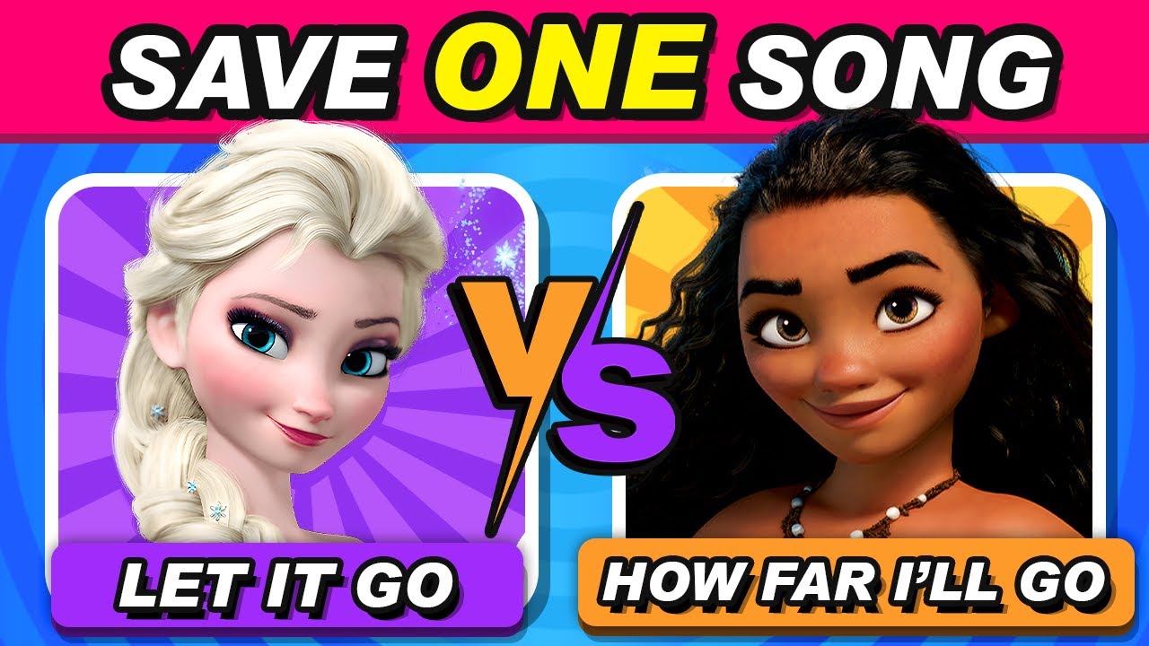 Save One, Drop One Song🎵 Disney Songs Edition (with MUSIC 🎶)!