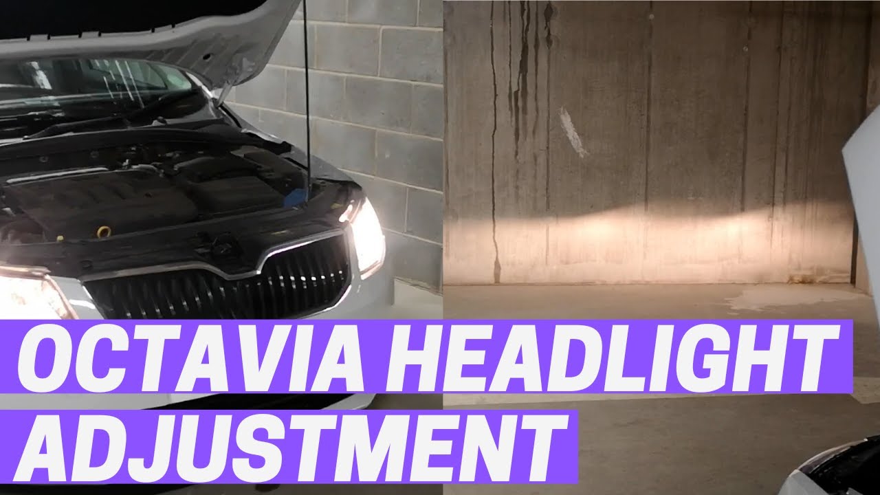 How to adjust Skoda Octavia headlights manually