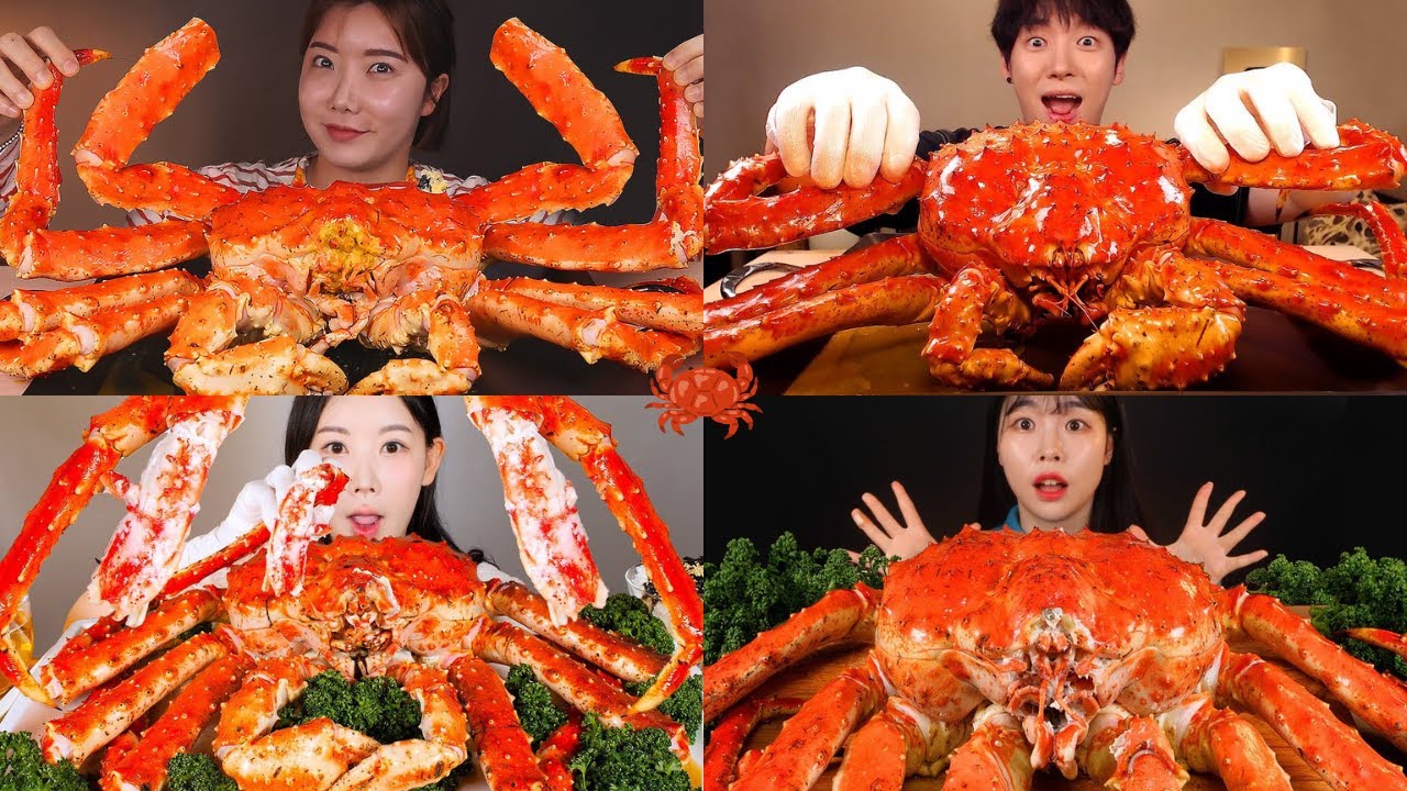 King Crab Mukbang Compilation🦀 | Asmr Eating King Crab
