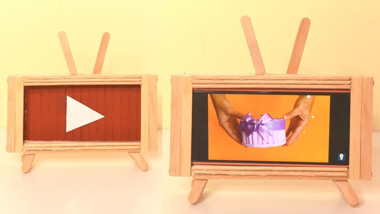 DIY - Suporte Para Celular Com Palito de Picolé