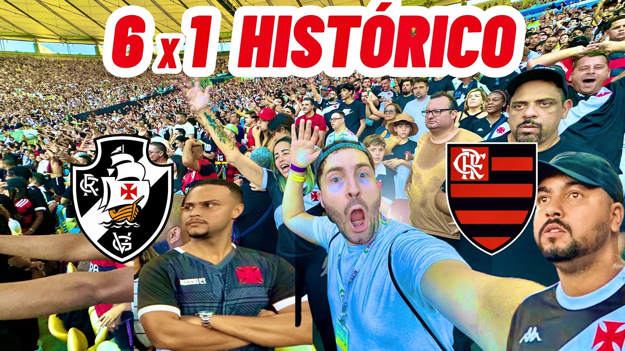 TRISTEZA E REVOLTA TOTAL DA TORCIDA DO VASCO COM O 6x1 NO MARACANÃ/ Vasco 1 x 6 Flamengo