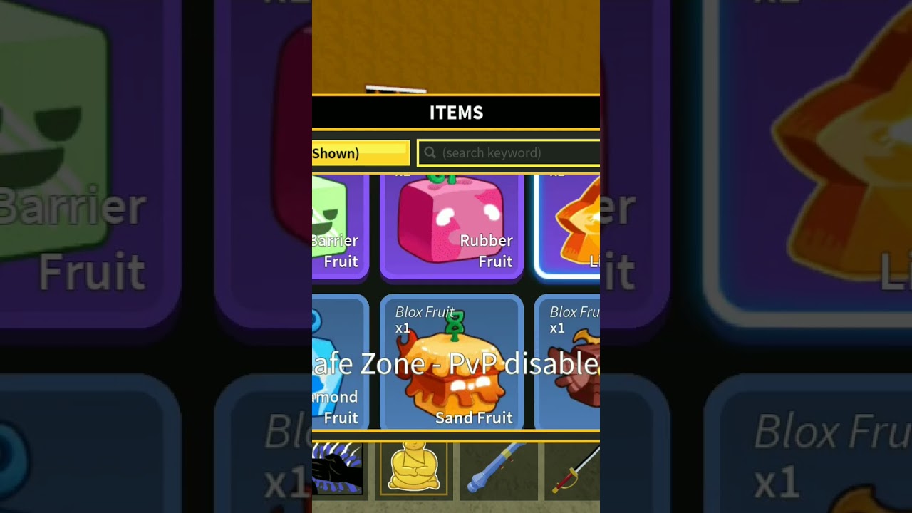 My fruit collection in blox fruit game