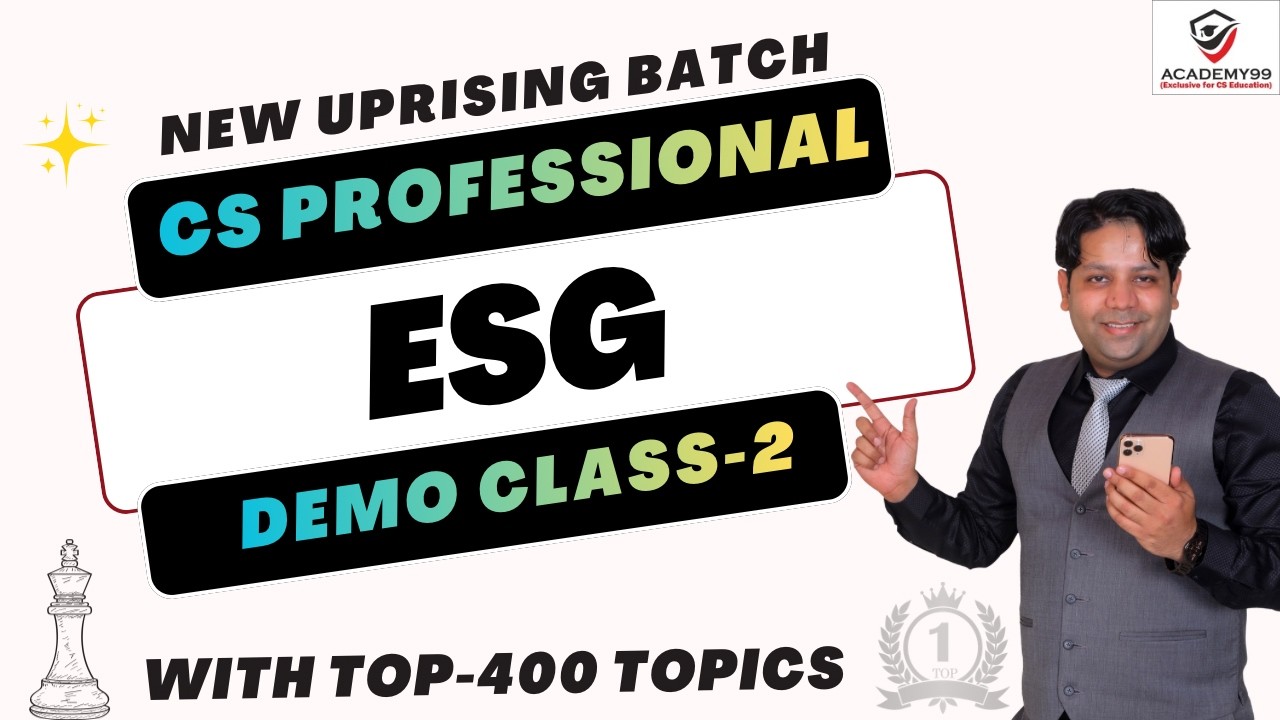ESG DEMO LECTURE-2 | CS PROFESSIONAL | ESG CS PROFESSIONAL | CS PROFESSIONAL ESG