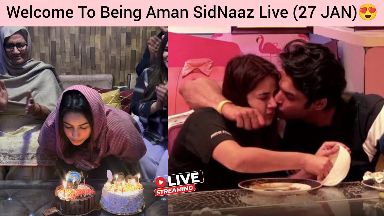 [27 JAN] Happy Birthday Our Sweetheart pShehnaaz Gill 🥂🥳🎂😍 Being Aman SidNaaz Fans Live❤️