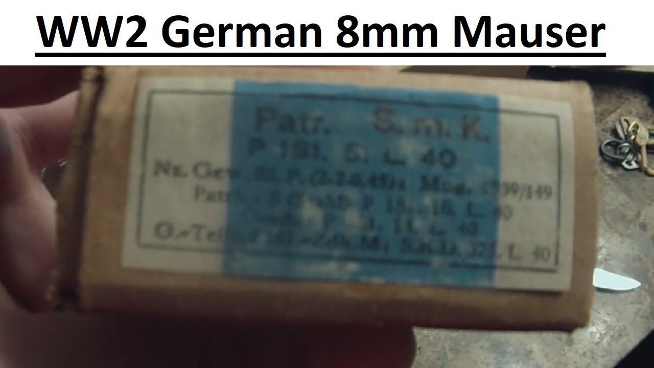 1939 German Surplus SMK 8mm Mauser Unboxing and Range Testing