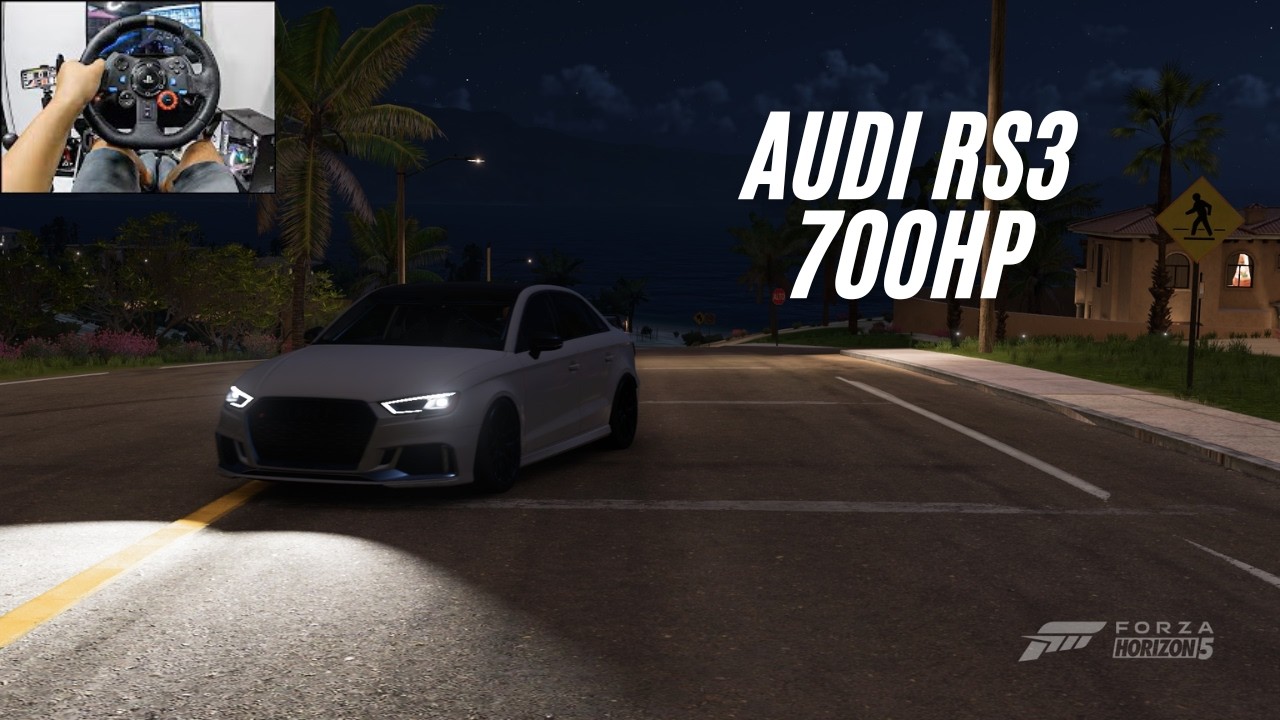 AUDI RS3 2020 700HP // 370KMH DOWNHILL REVIEW on FH5