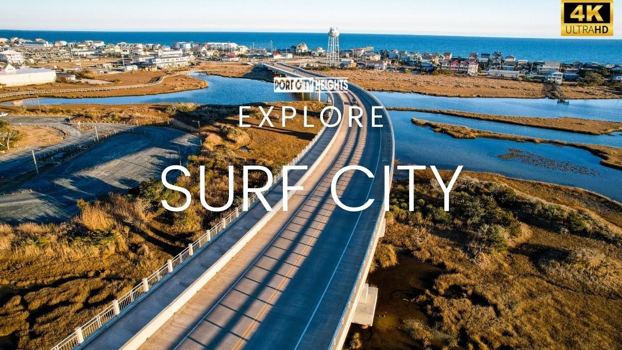 Explore the coastal views of Surf City, NC | captured in 4k