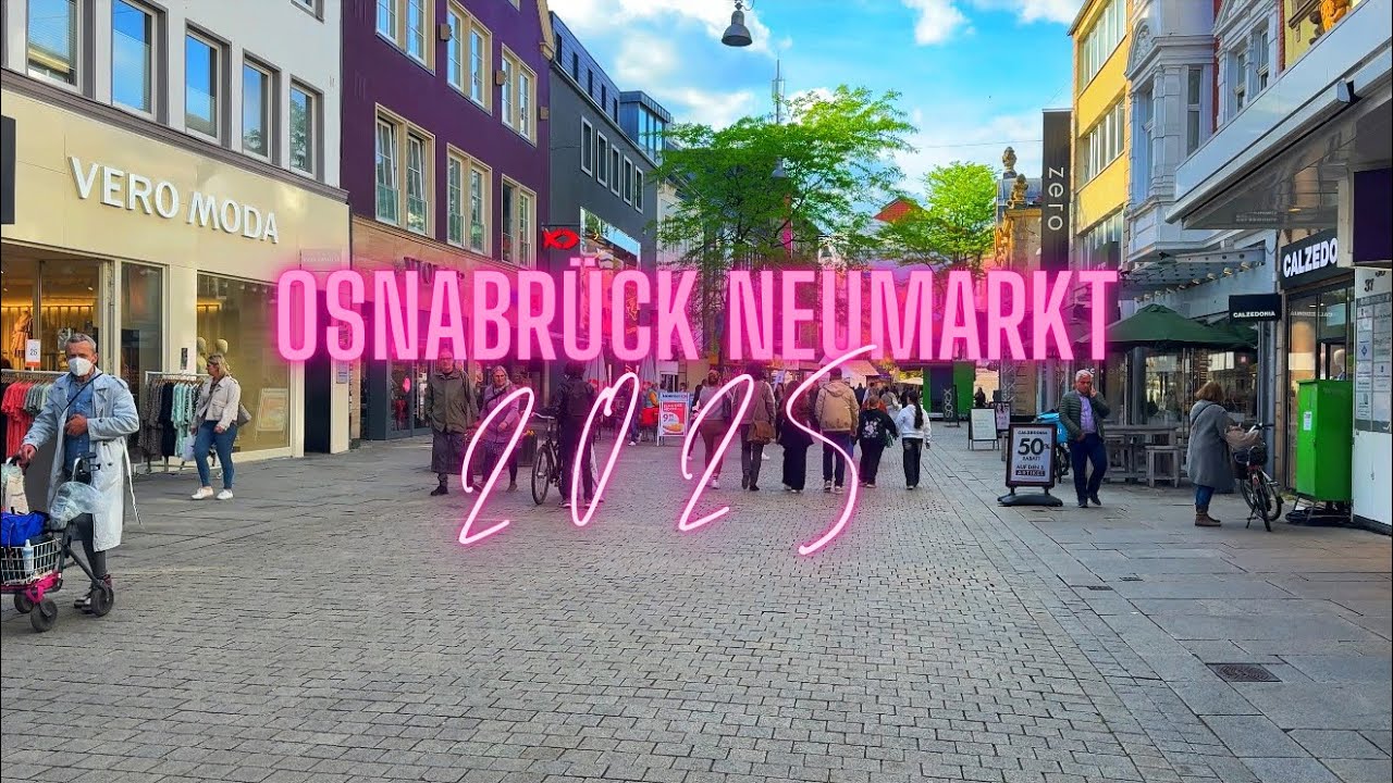 Osnabrück 6.05.2025 in 4K – Innenstadt & Einkaufspassage