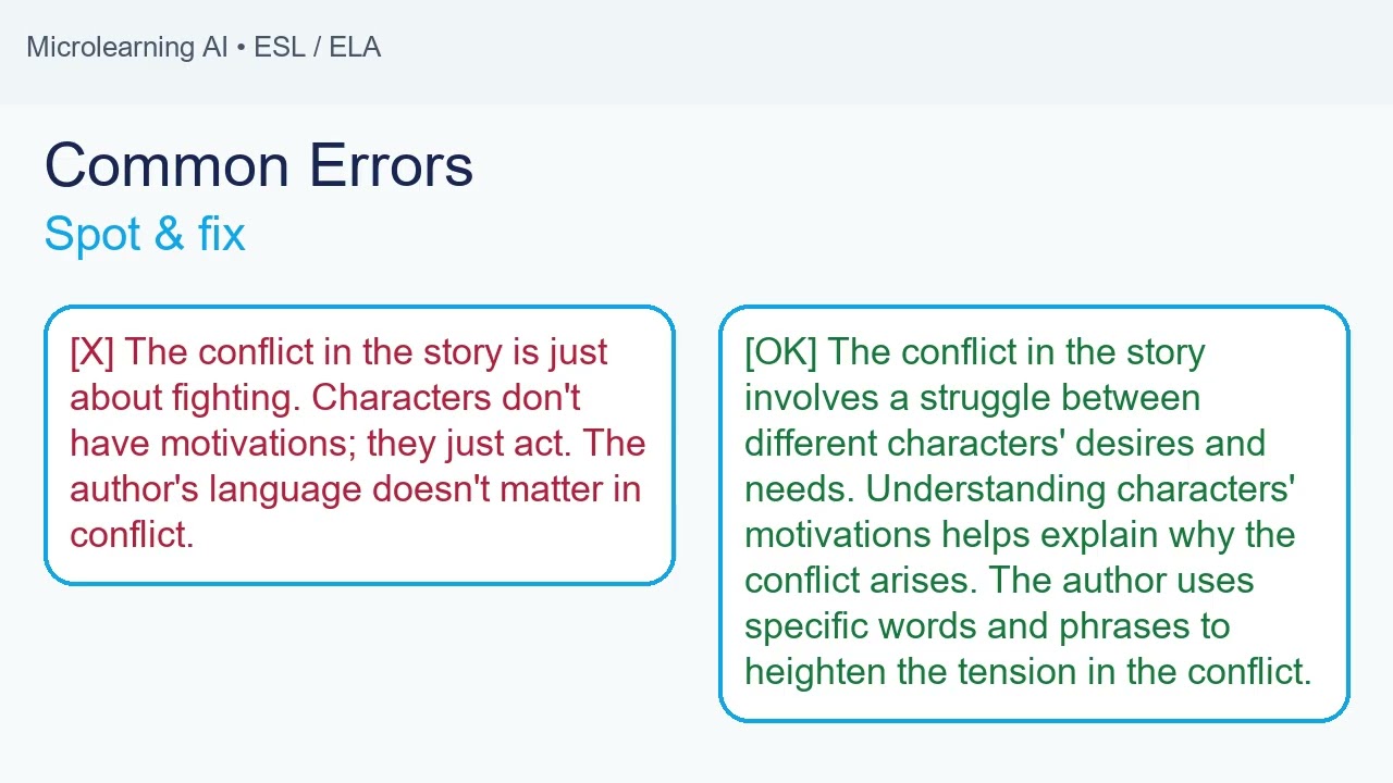 Language analyze conflict