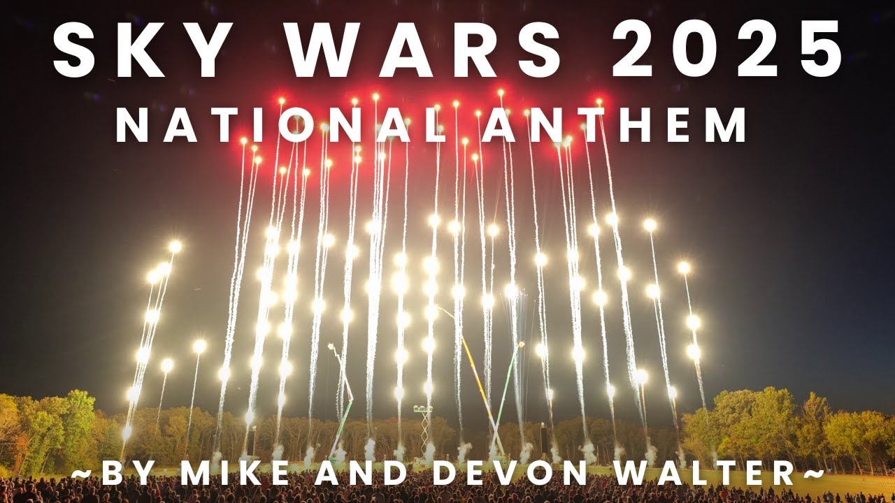 【4K】Sky Wars 2025 &mdash; национальный гимн от Майка и Девона Уолтера из MoPyro
