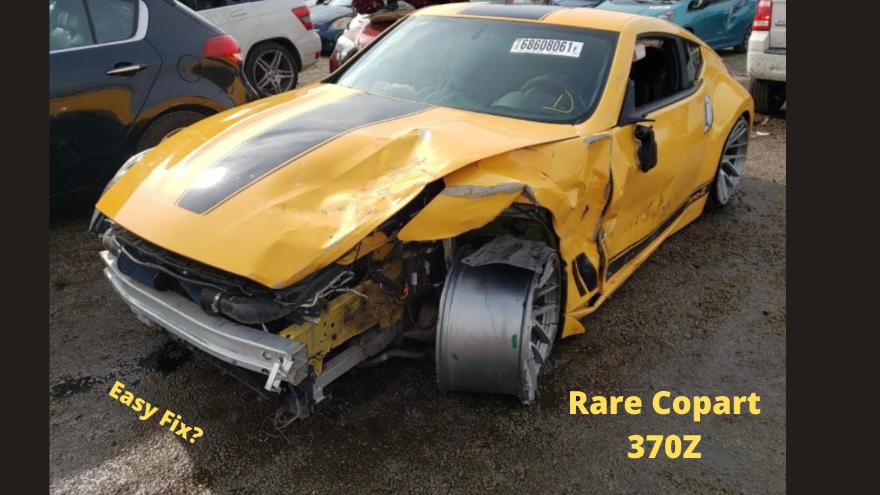 I Bought A RARE Wrecked Nissan 370Z off Copart pt1 | YaroBuildz