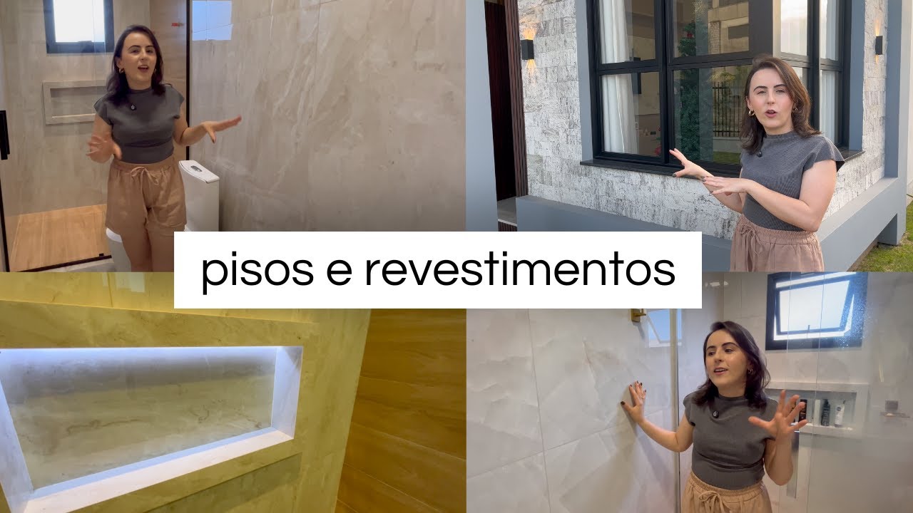 Tour pelos Pisos e Revestimentos da Nossa Casa + Avaliação sobre Porcelanato POLIDO e ACETINADO