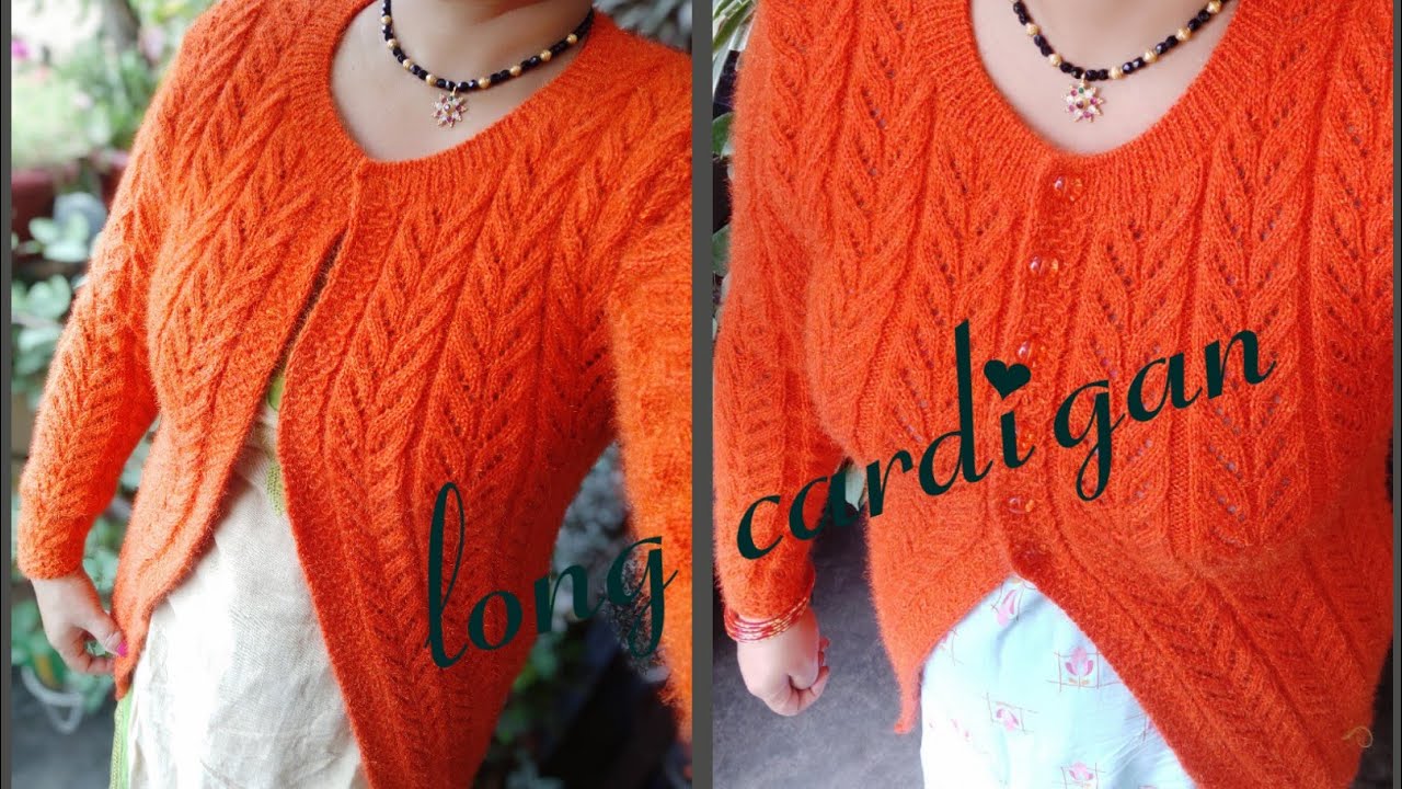 P-5)How to knit long cardigan full video in Hindiदेखिए ladies cardiganबनाने का तरीका #ladiescardigan
