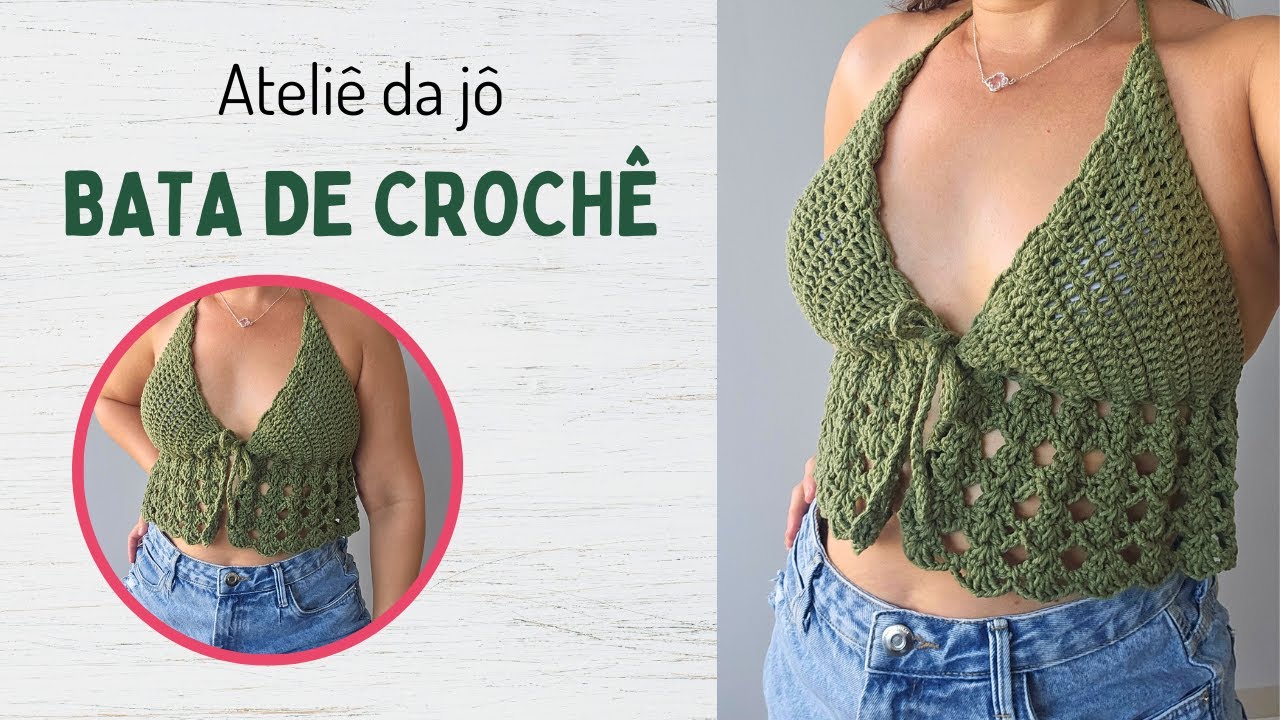 Bata de Crochê/ Blusa de crochê