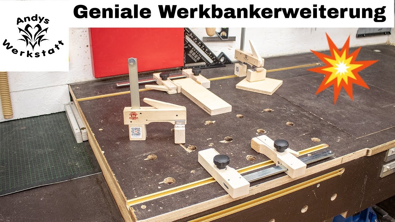 Geniale Werkbank Erweiterung für Spannelemente