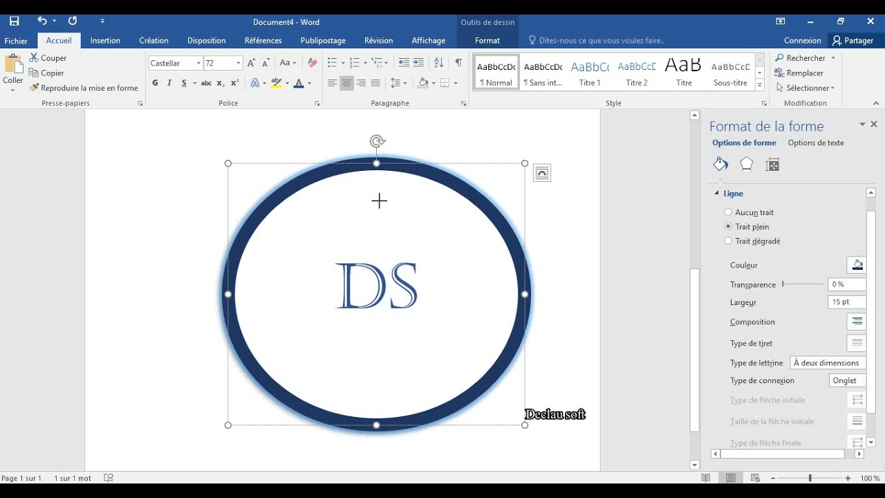 Créer un logo avec Word
