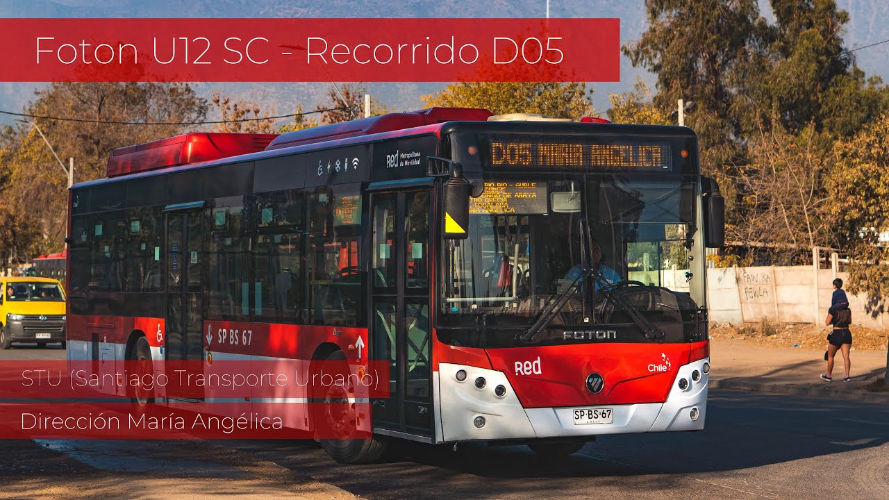 Mini Viaje en bus eléctrico Foton U12 SC por Recorrido D05 hacia María Angélica - Red Movilidad