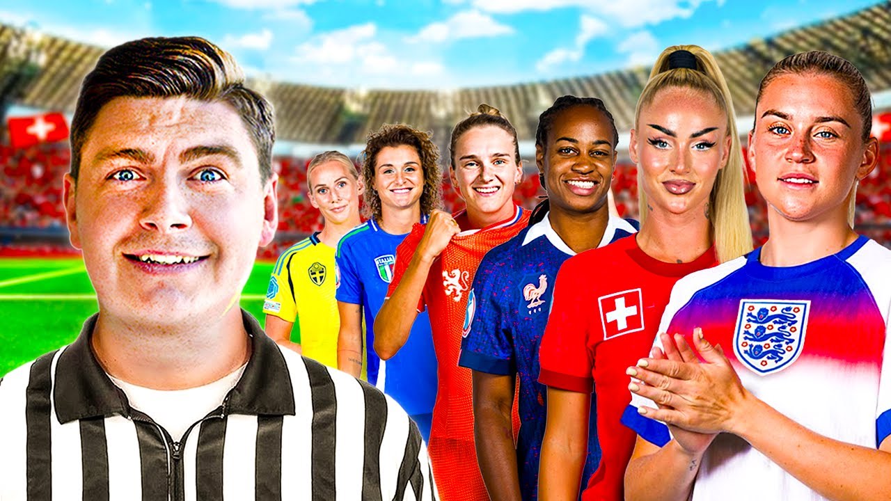 I Challenged 5 Footballers to play in my Women's Euros Tournament!