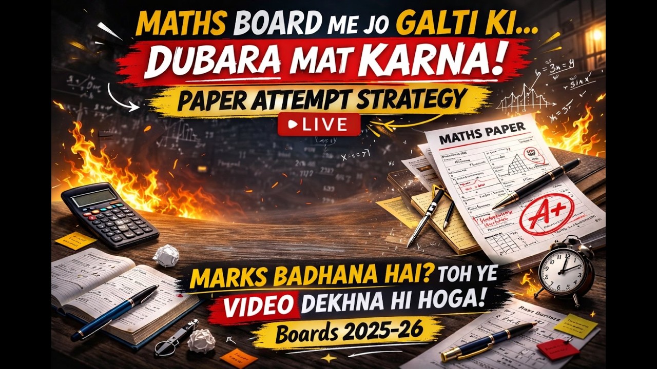 “Marks Kam Kyun Aate Hain? Maths Board Ki Real Galtiyan | LIVE” #shorts
