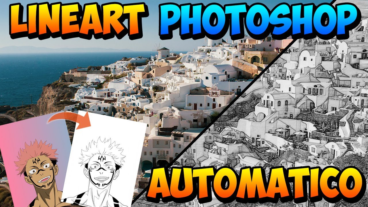 LineArt Automatico en Photoshop | Como Hacer en LineArt en Segundos | Photoshop Tutorial 2021