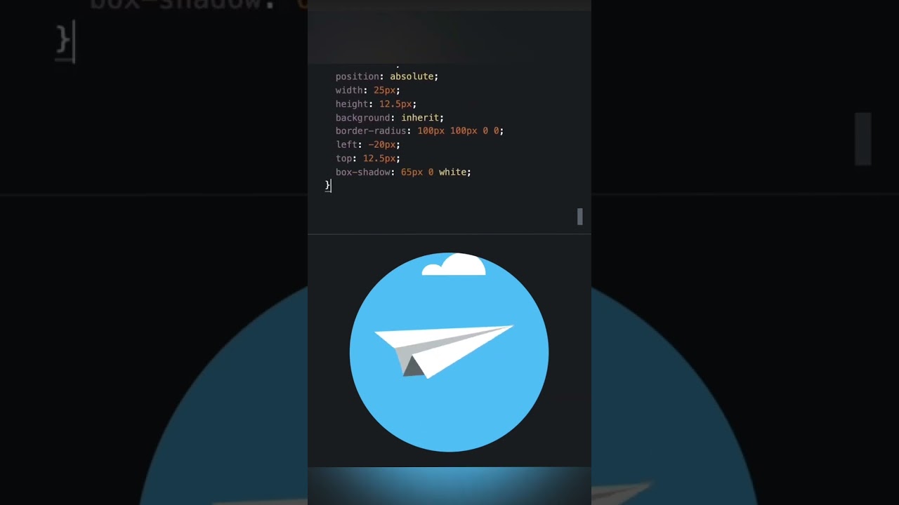CSS Paper Plane ✈️🔥 by Lena Stanley! Follow for more coding reels
