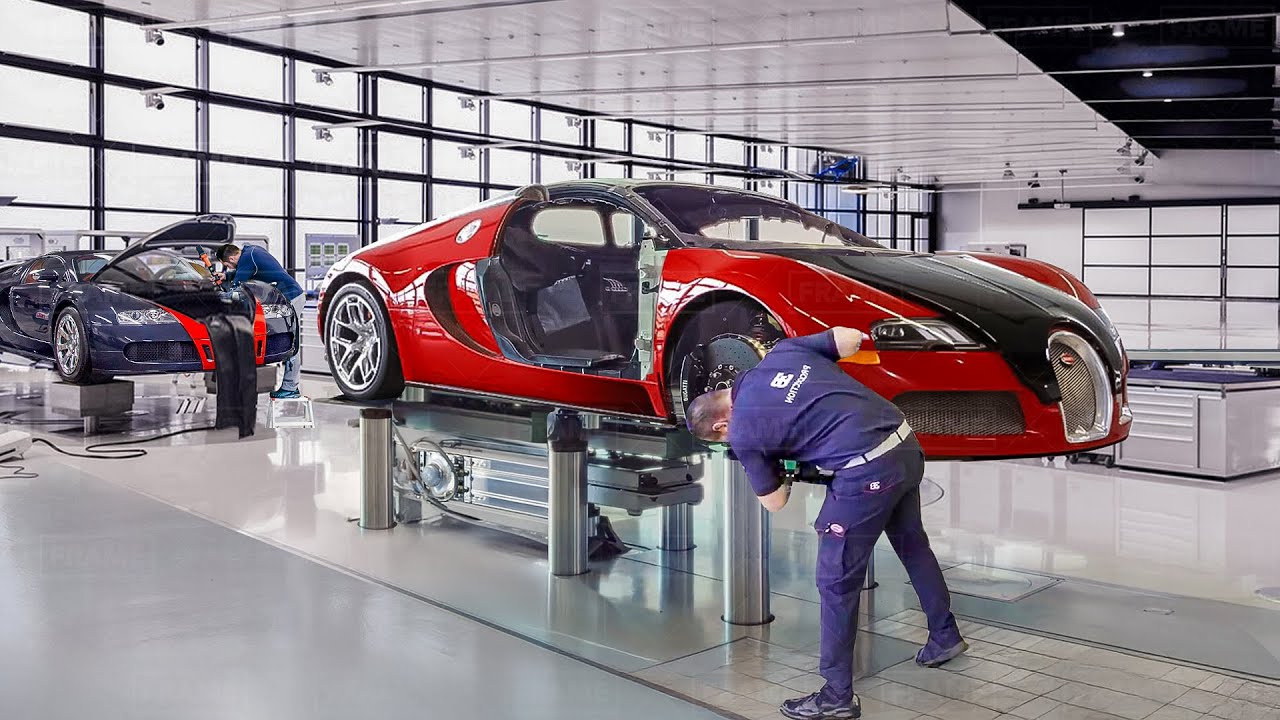 Inside French Factory Producing Powerful Bugatti From Scratch - Production Line