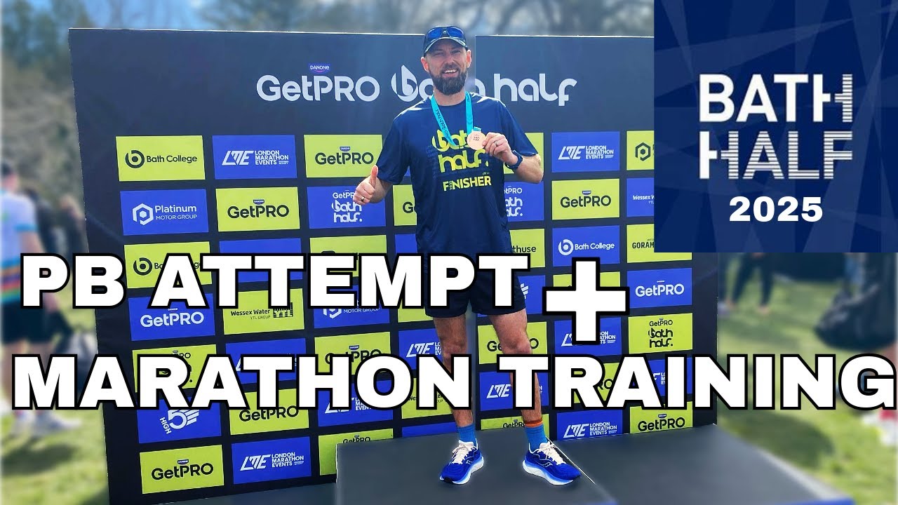 MARATHON TRAINING PB ATTEMPT AT THE BATH HALF MARATHON 2025 // RACE VLOG
