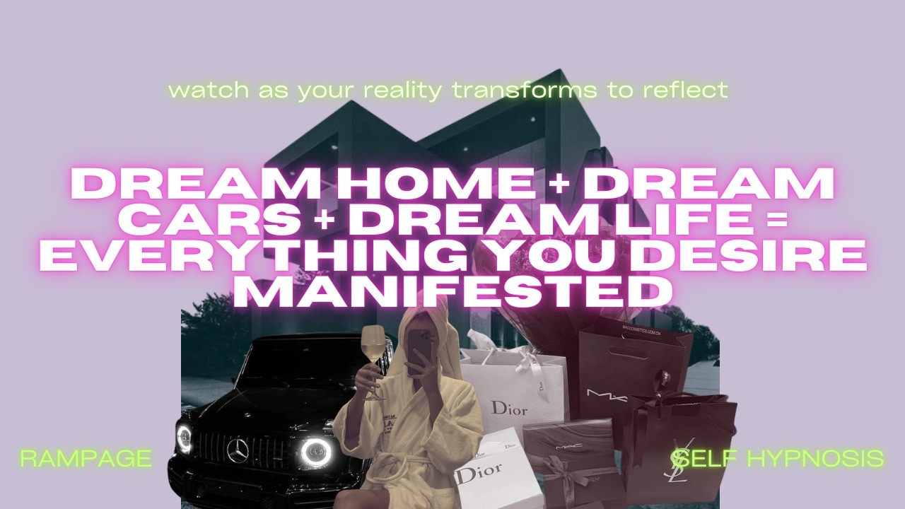everything you desire is manifested — dream home + dream cars + dream life (self hypnosis rampage)