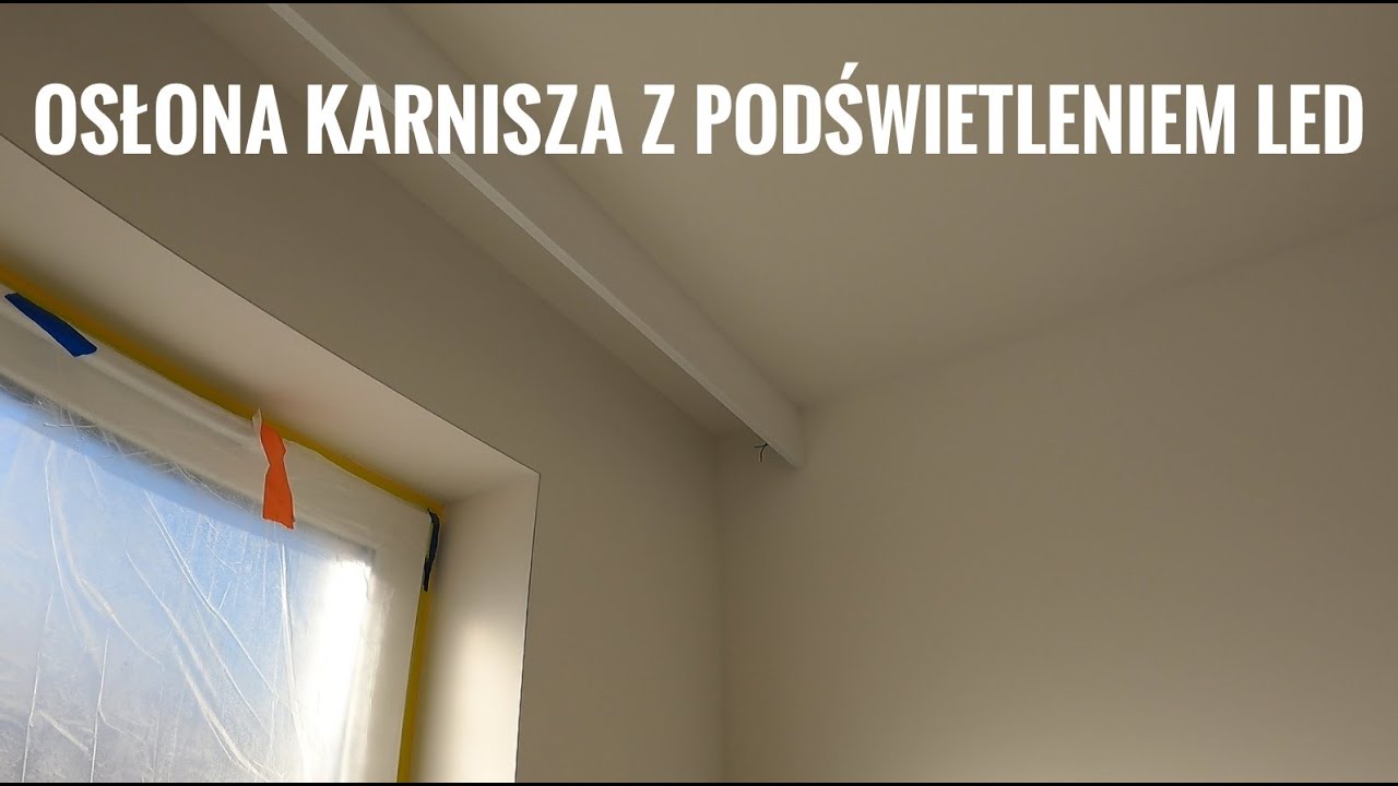 Osłona karnisza z podświetleniem LED - prosty i szybki montaż #artfliz
