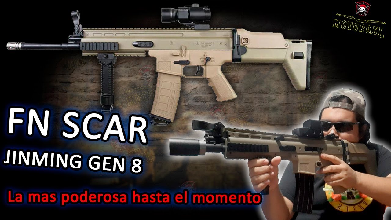 SCAR Jinming  de Hidrogel - (Review, unboxing prueba Gel blasters)