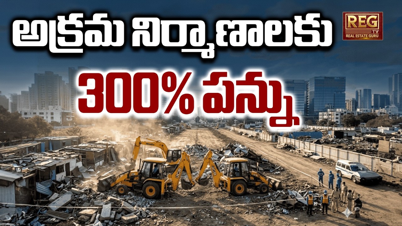 Telangana's New Crackdown on Illegal Buildings|300% Property Tax Shock for Unauthorized Construction