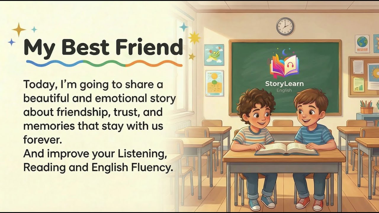 My Best Friend ❤️ | A Heart-Touching English Story | Learn English Through Stories | Graded Reader_