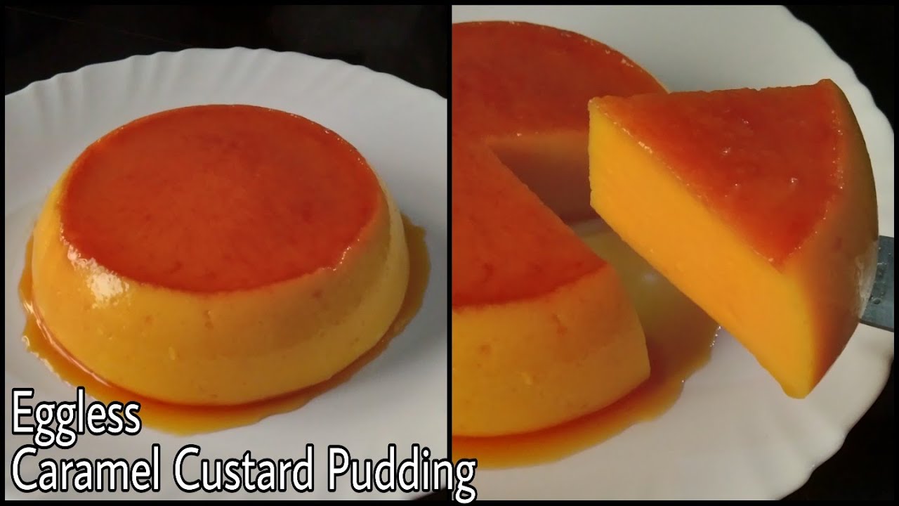 Caramel Custard Bread Pudding | Eggless Caramel Custard Pudding | Caramel Pudding Without Oven