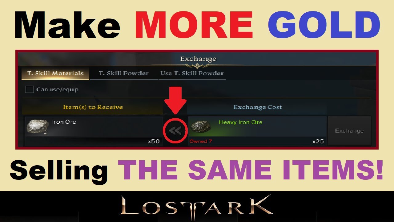 Make *MORE GOLD* Selling ~THE SAME ITEMS!~ in Lost Ark (Trade Skill Exchange & Lost Ark Market Tips)