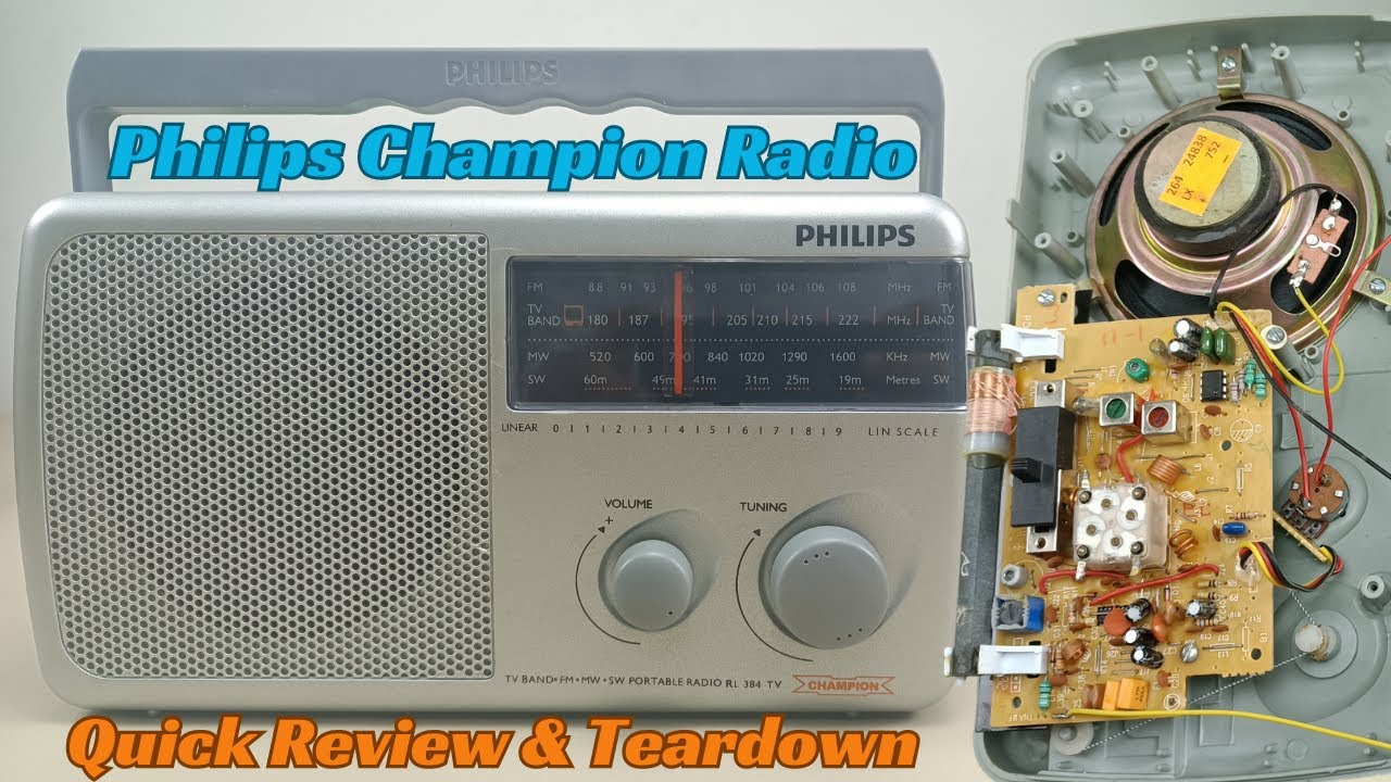 Philips Champion Radio review & teardown | Look inside the Analog radio | How to disassemble