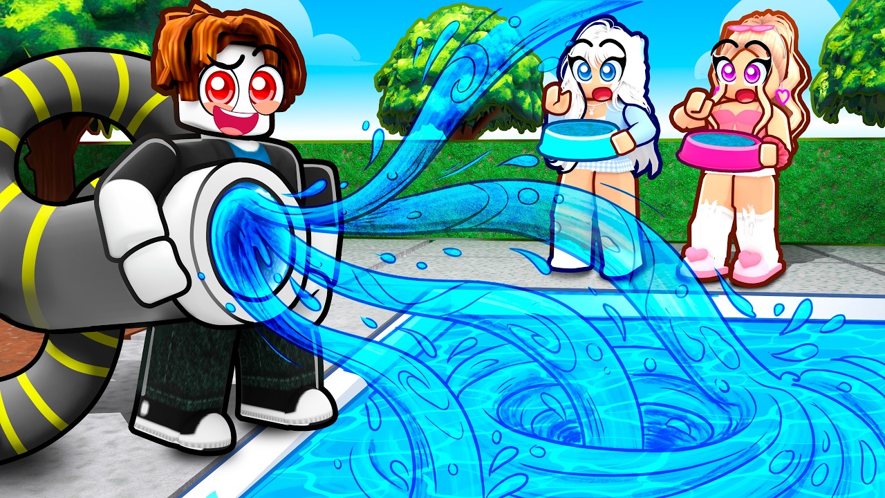 Я притворился НУБОМ в Roblox в игре +1 Drain Water Per Click...